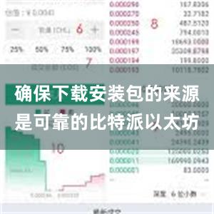 确保下载安装包的来源是可靠的比特派以太坊